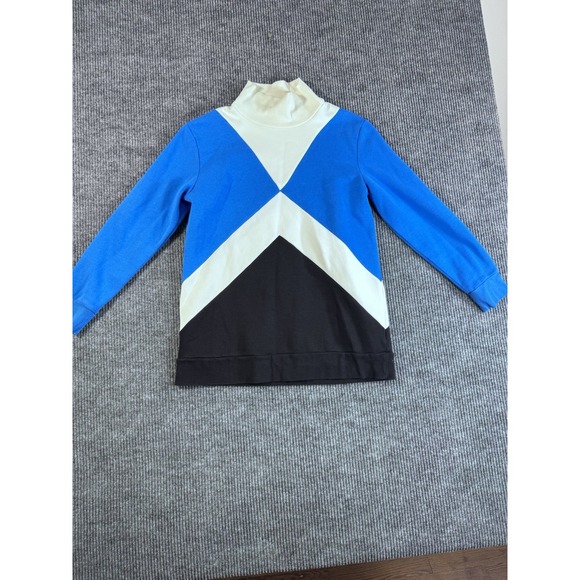 T by Talbots Tops - T by Talbots Women's Geometric Print Mock Neck Long Sleeve Knit Pullover Top L